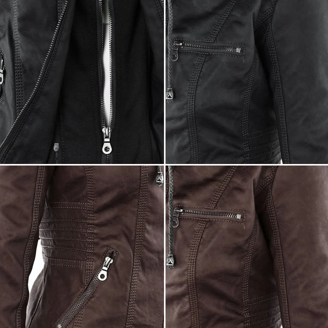 Monica | Robust and Elegant Leather Jacket