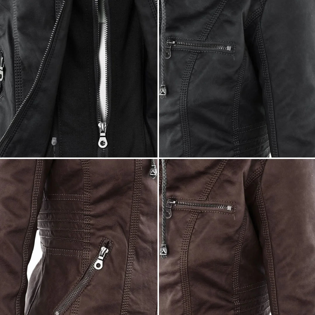 Monica | Robust and Elegant Leather Jacket