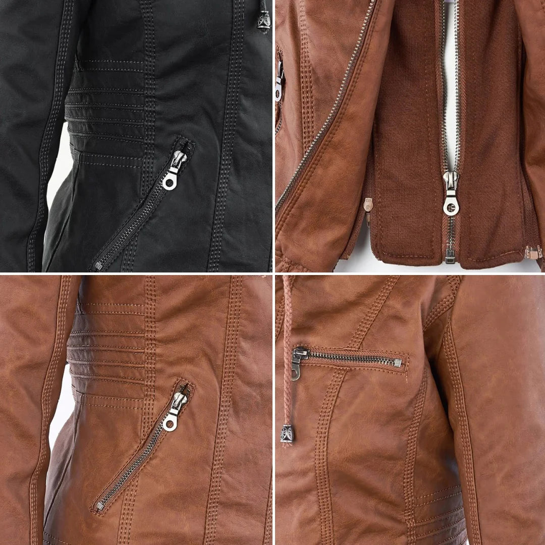 Monica | Robust and Elegant Leather Jacket