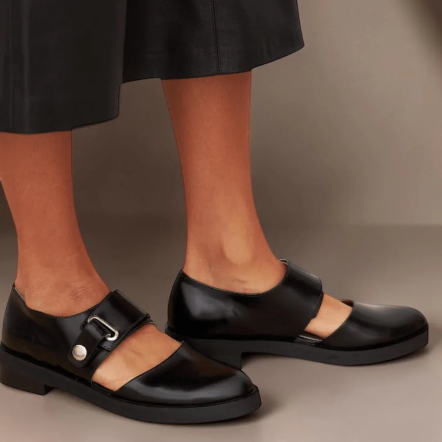 Norma | Adjustable Strap Mary Jane Flats