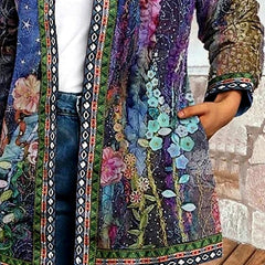 Rosemary Floral Patchwork Quilted Jacket - Nora & Rose Maine, view 6
