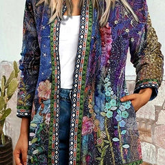 Rosemary Floral Patchwork Quilted Jacket - Nora & Rose Maine