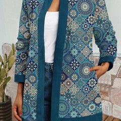 Rosemary Floral Patchwork Quilted Jacket - Nora & Rose Maine, view 3