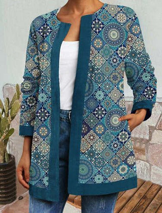 Rosemary Floral Patchwork Quilted Jacket - Nora & Rose Maine, view 3