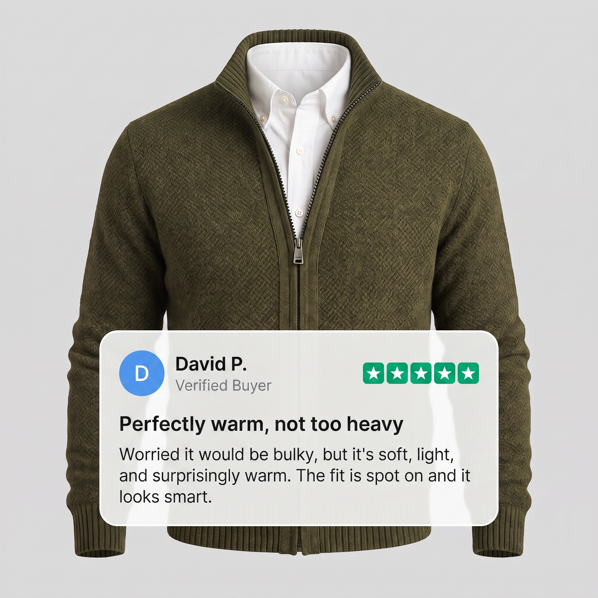 Ravino | Zip-up Cardigan