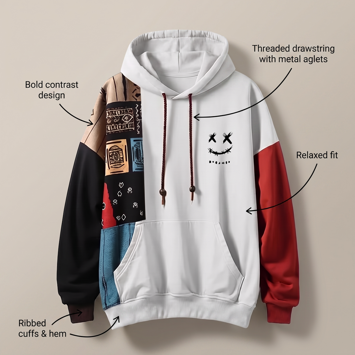 Riot | Contrast Hoodie