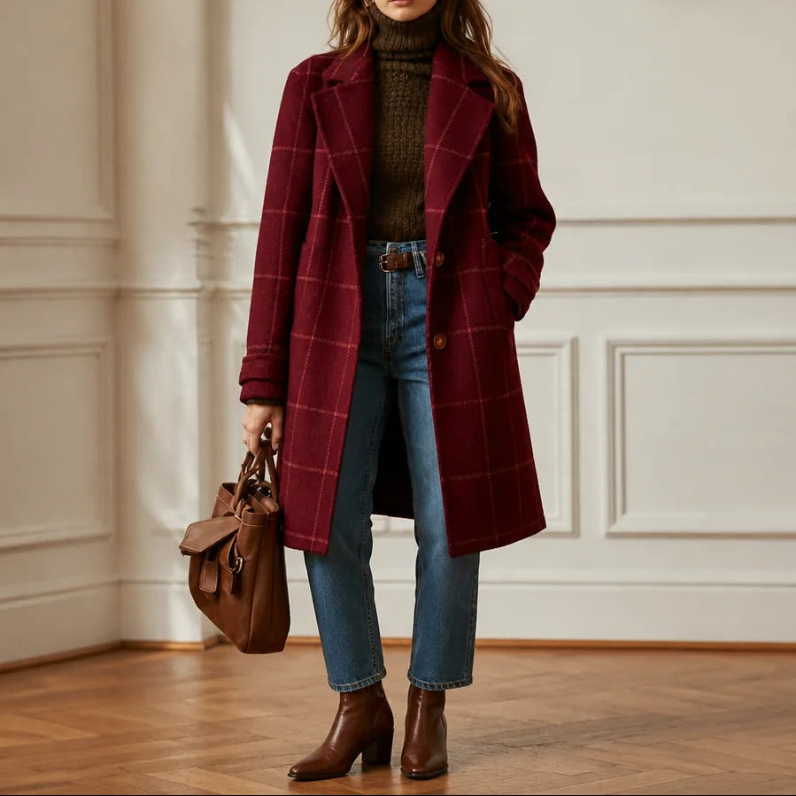 Burgundy Plaid