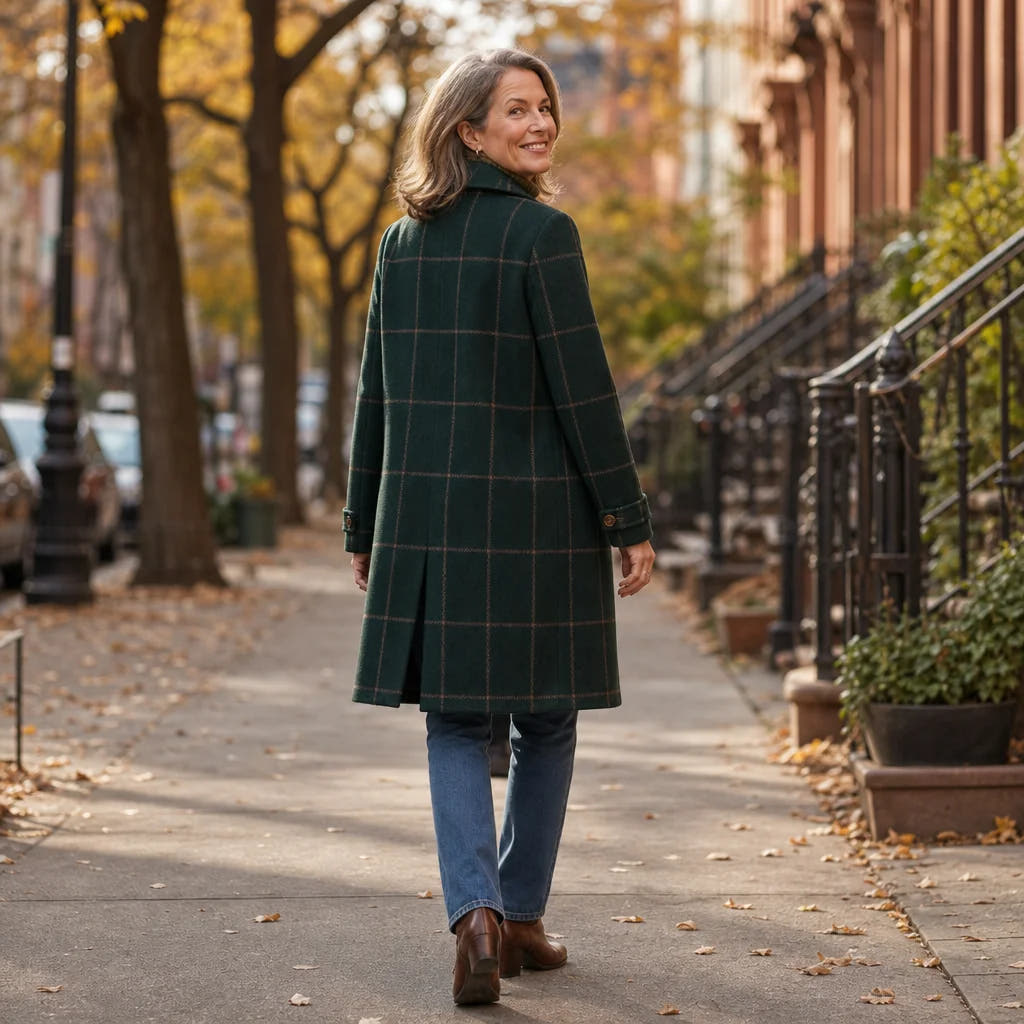 Rowena | Plaid Oversized Coat