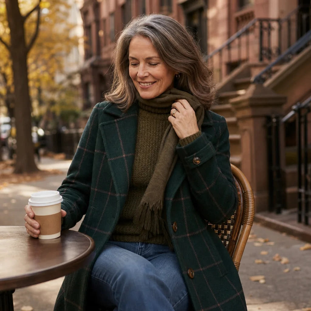 Rowena | Plaid Oversized Coat