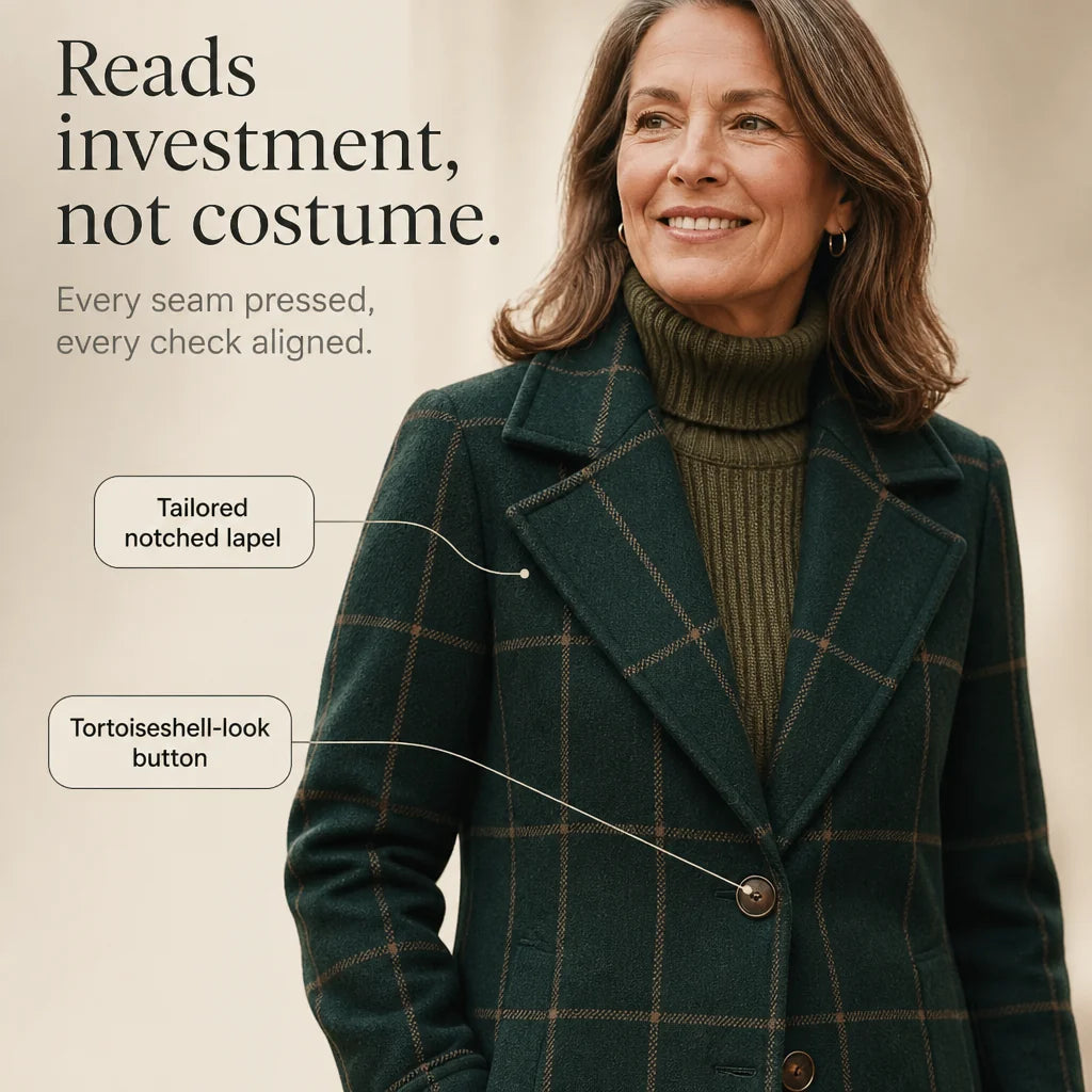 Rowena | Plaid Oversized Coat