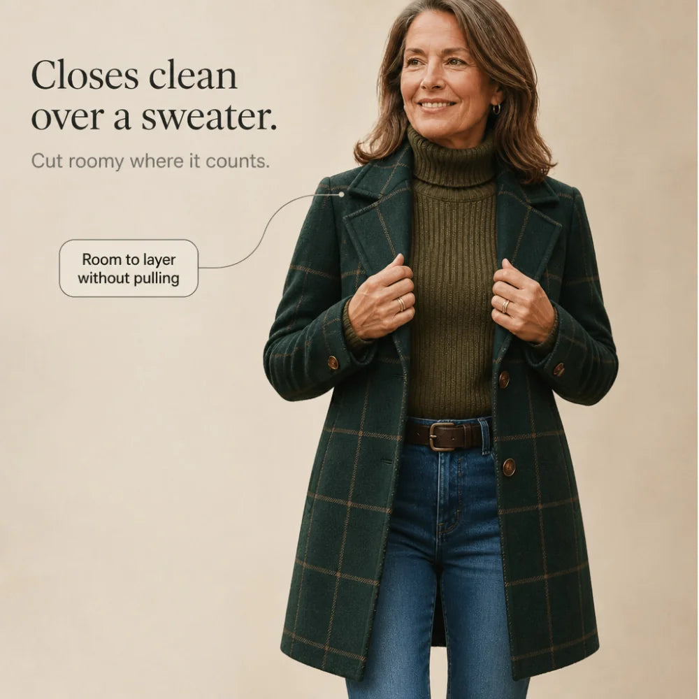Rowena | Plaid Oversized Coat