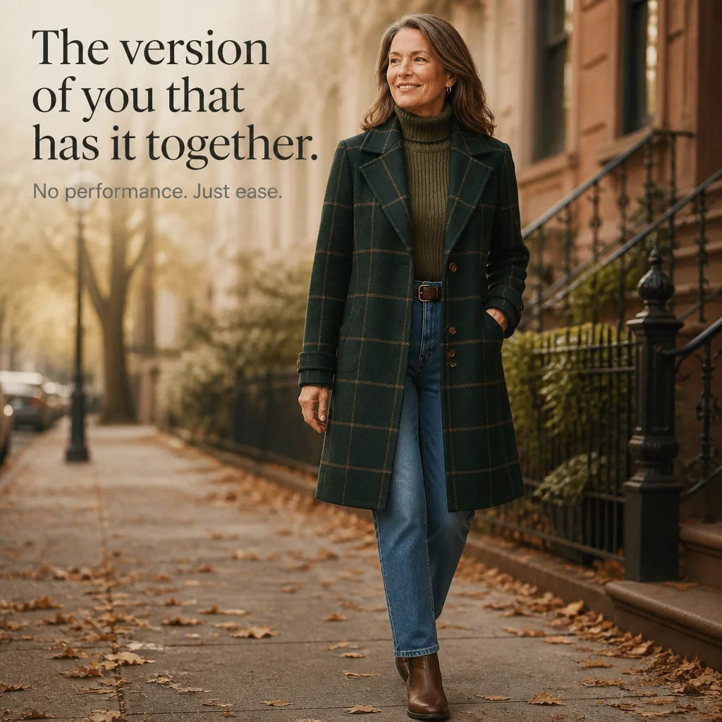 Rowena | Plaid Oversized Coat