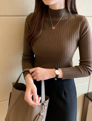 Zayenna Slim Fit Half Turtleneck Knit Top - Nora & Rose Maine, view 4
