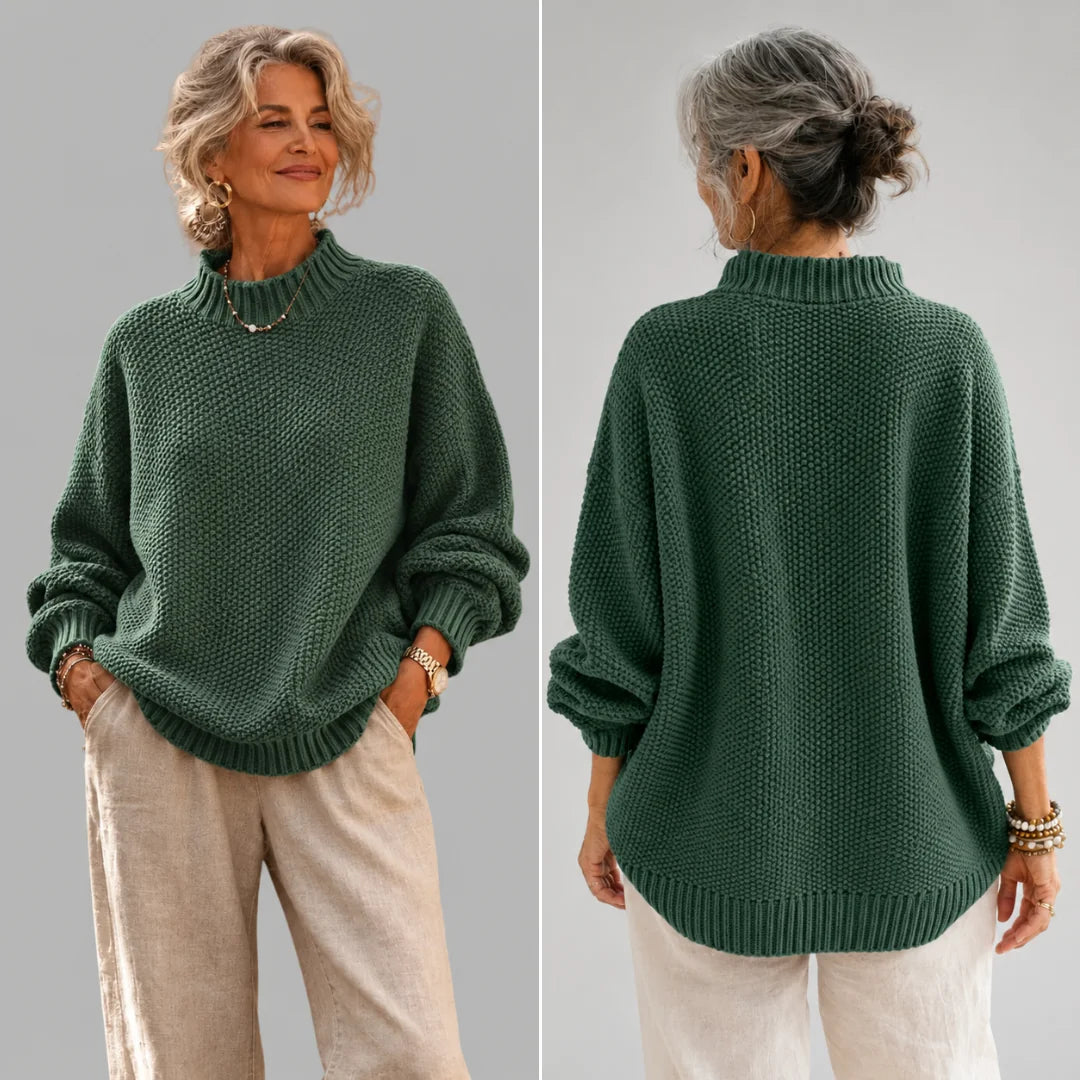 Ruth | Mock Neck Knit Sweater