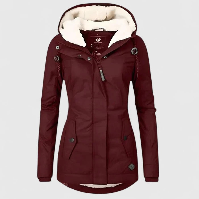 Seravia | Waterproof Sherpa-Lined Hooded Jacket