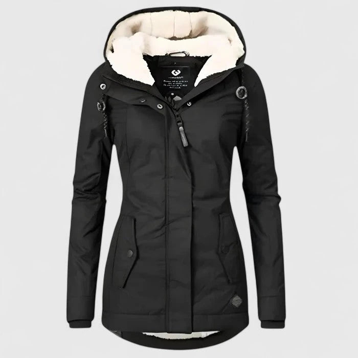 Seravia | Waterproof Sherpa-Lined Hooded Jacket
