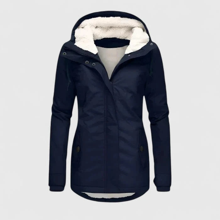 Seravia | Waterproof Sherpa-Lined Hooded Jacket