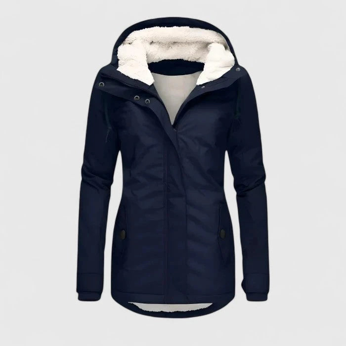 Seravia | Waterproof Sherpa-Lined Hooded Jacket