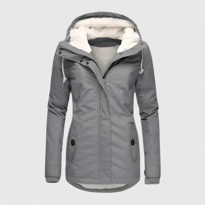 Seravia | Waterproof Sherpa-Lined Hooded Jacket