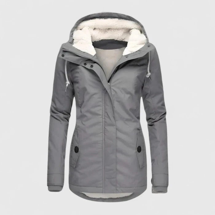 Seravia | Waterproof Sherpa-Lined Hooded Jacket