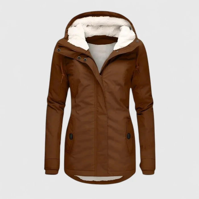 Seravia | Waterproof Sherpa-Lined Hooded Jacket