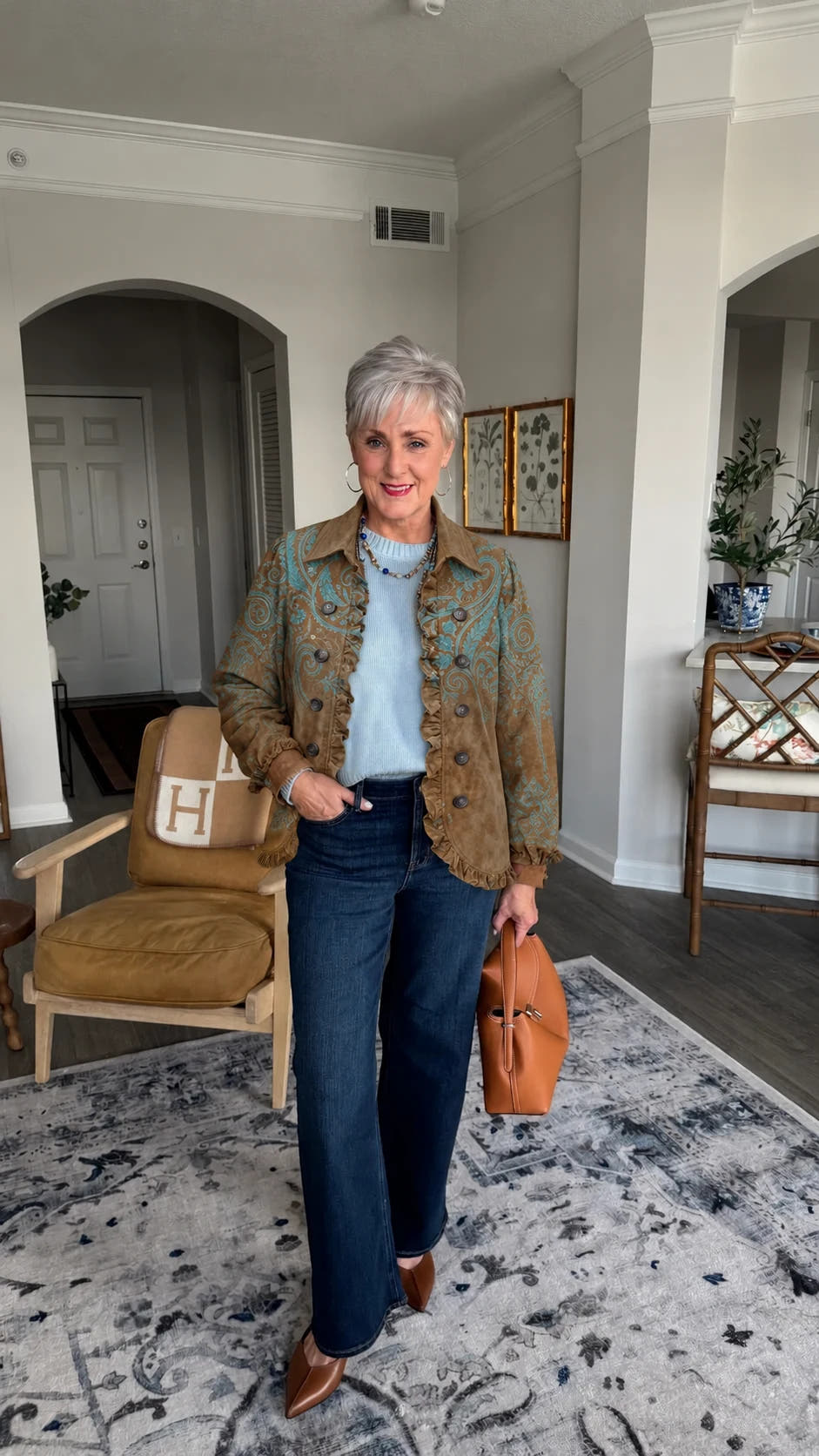 Severina | Paisley Ruffle Jacket