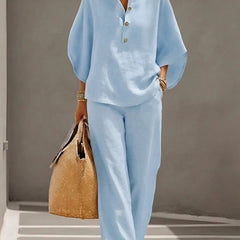 Elena – Lightweight Woven Two-Piece Set - Nora & Rose Maine, view 7