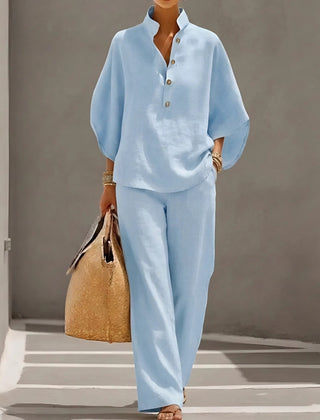 Elena – Lightweight Woven Two-Piece Set - Nora & Rose Maine, view 7