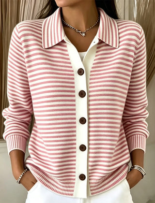 Wren Striped Knit Cardigan - Nora & Rose Maine, view 4