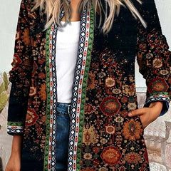 Rosemary Floral Patchwork Quilted Jacket - Nora & Rose Maine, view 9