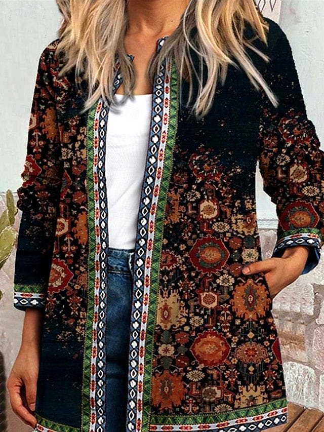 Rosemary Floral Patchwork Quilted Jacket - Nora & Rose Maine, view 9