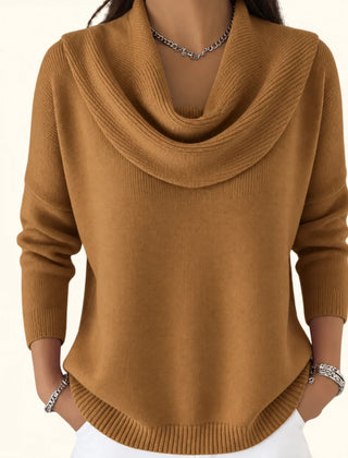 Sylvie Comfortable Relaxed Top - Brown