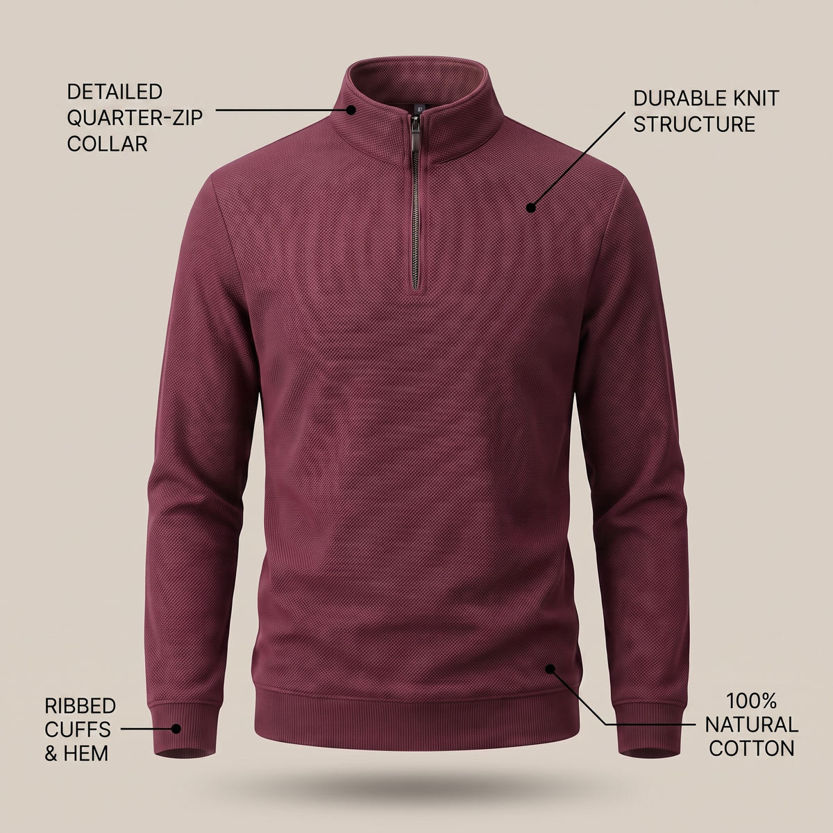 Tavren | Quarter-zip Pullover