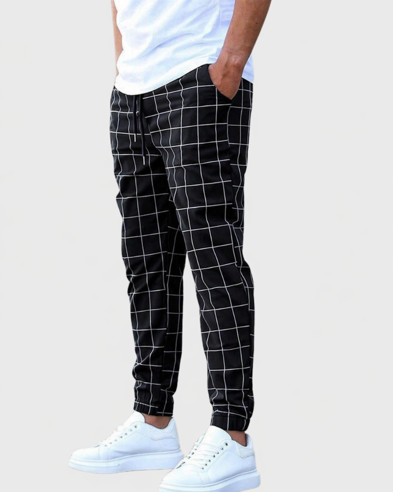 Adrien | Fashion Grid Sweatpants