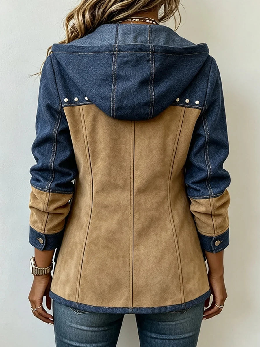 Véronique | Two-Tone Hooded Jacket