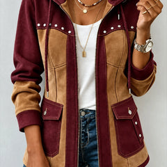 Burgundy / Camel