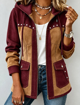 Burgundy / Camel