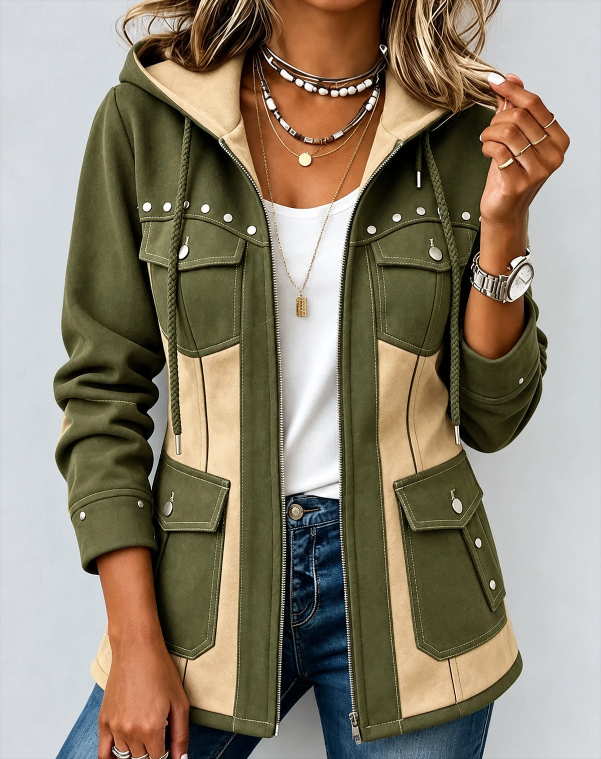 Olive / Beige