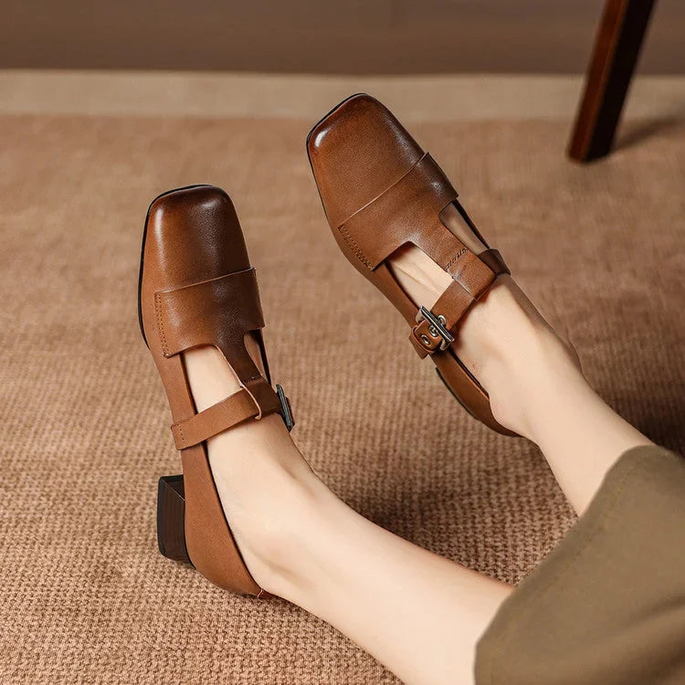 Veyra | Genuine Leather Heels