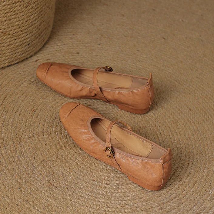 Wani | Leather Flats