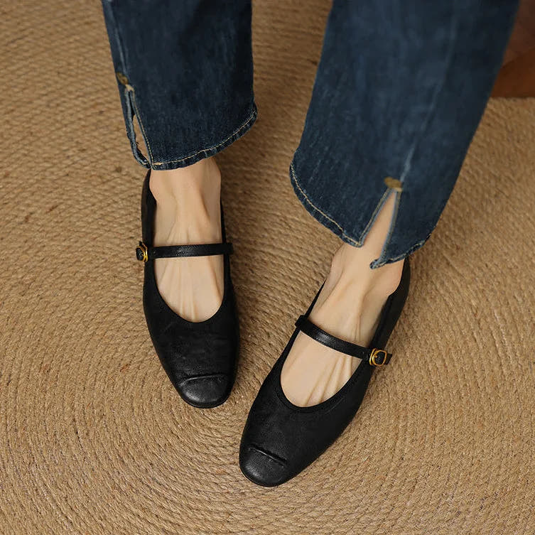 Wani | Leather Flats