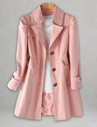 Scarlett Women's Classic Single-Breasted Trench Coat Notch Lapel - Nora & Rose Maine, view 5