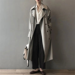 Eleanor Women's Double-Breasted Water-Repellent Long Trench Coat - Nora & Rose Maine, view 4