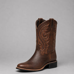 Mia Women's Embroidered Soft-Touch Western Ankle Boots Block Heel - Nora & Rose Maine