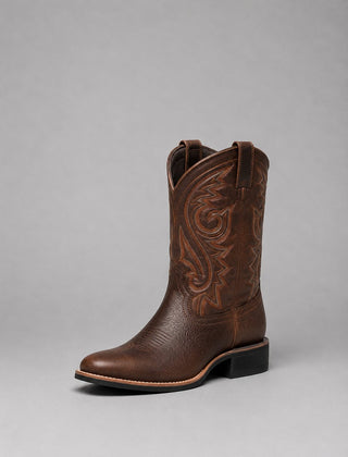 Mia Women's Embroidered Soft-Touch Western Ankle Boots Block Heel - Nora & Rose Maine