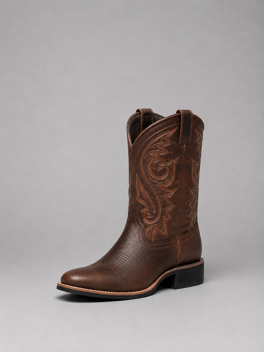 Mia Women's Embroidered Soft-Touch Western Ankle Boots Block Heel - Nora & Rose Maine