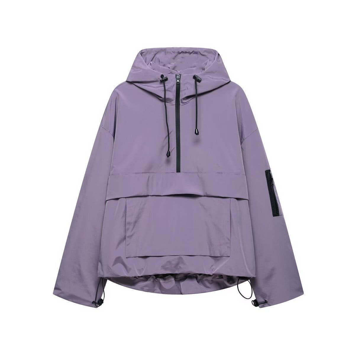 Harper Women's Hooded Pullover Anorak Quilted Jacket Half-Zip - Nora & Rose Maine, view 2