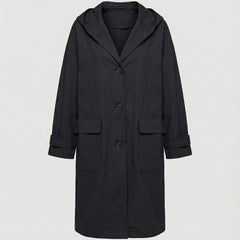 Olivia Women's Long Waterproof Hooded Trench Coat - Nora & Rose Maine, view 4