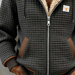 Penelope Women's Sherpa-Lined Quilted Jacket Full-Zip Hooded Fleece - Nora & Rose Maine, view 3