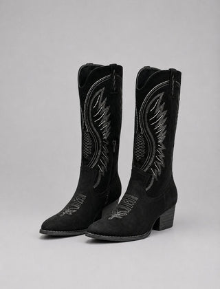 Isabella Women's Western Embroidered Soft-Touch Knee-High Ankle Boots - Nora & Rose Maine, view 5